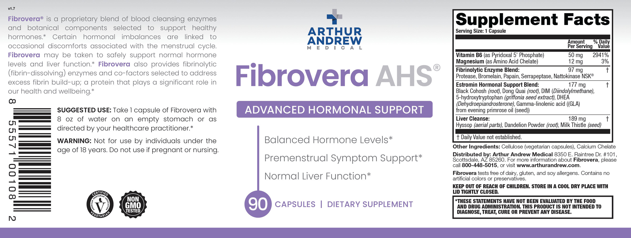 FibroVera 90 – rótulo label