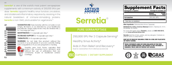 Serretia 180 – rótulo label
