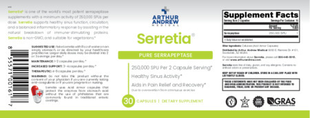 Serretia 30 – rótulo label
